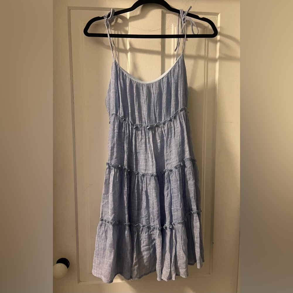Pink Lily Sky Blue Dress